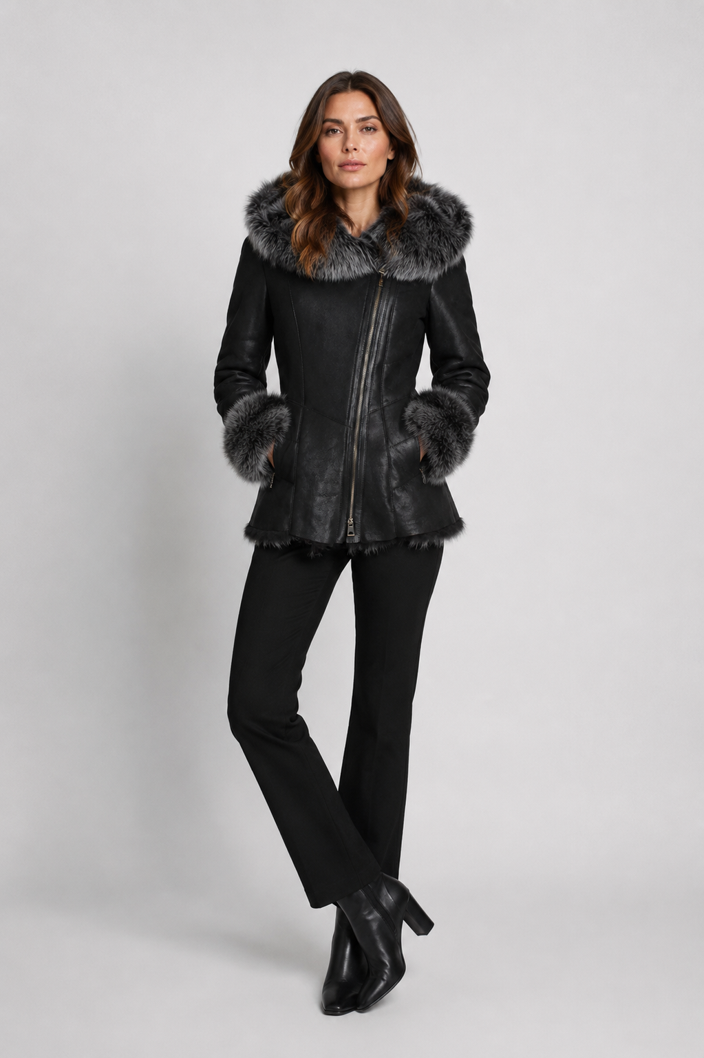 Lammfelljacke mit Toskana Fell