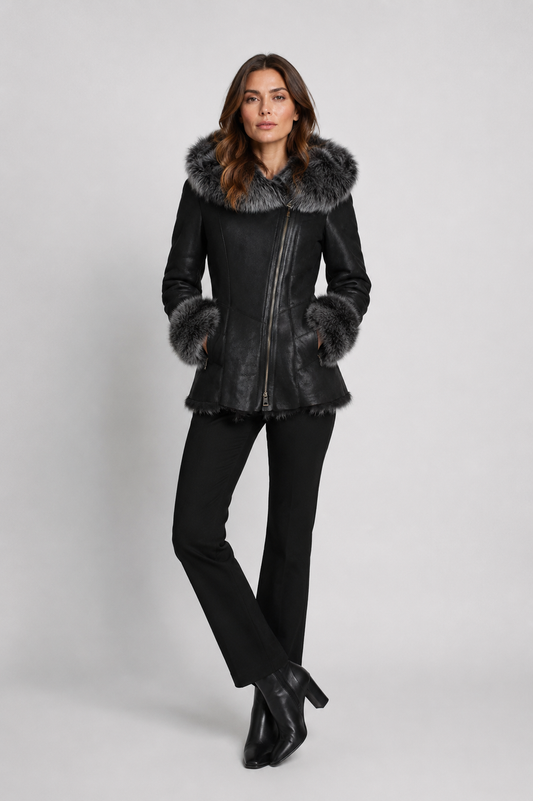 Lammfelljacke mit Toskana Fell