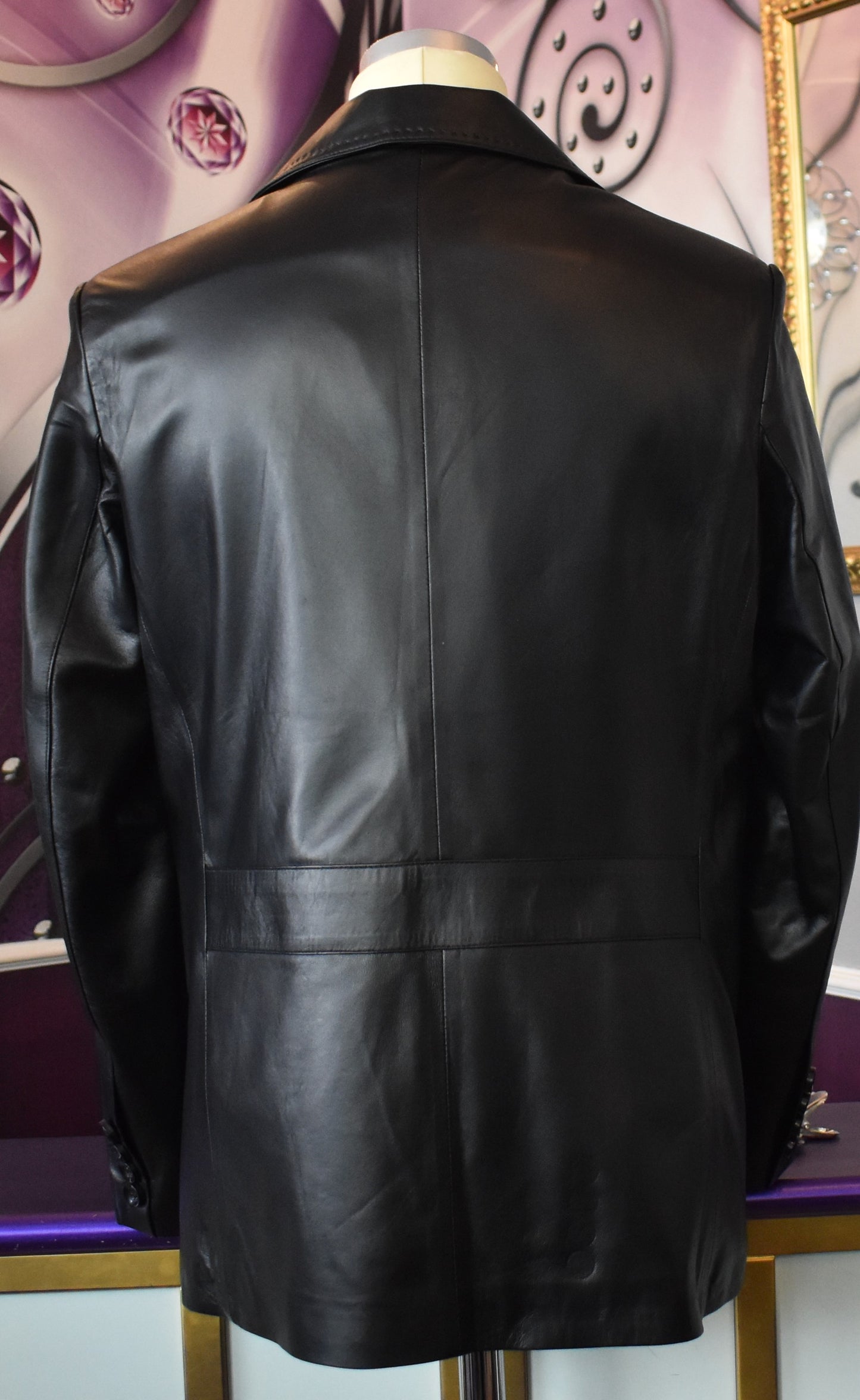 Herren Leder Jacket Lederblazer