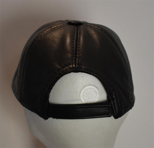 Coole Leder Cap Basecap Ledermütze mit Logo