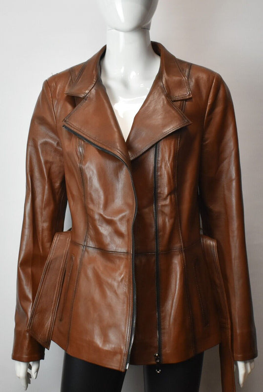 Stylische Damen Lederjacke