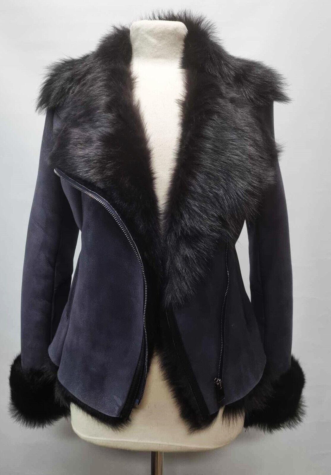Designer Lammfelljacke mit Toskana Fell