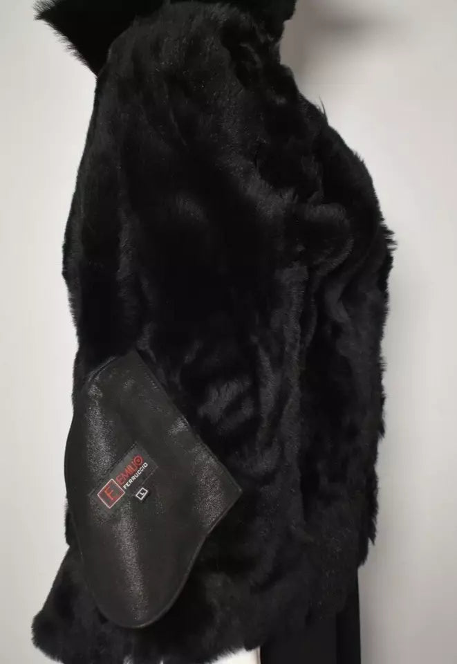 Damen echte Lammfelljacke Fliegerjacke