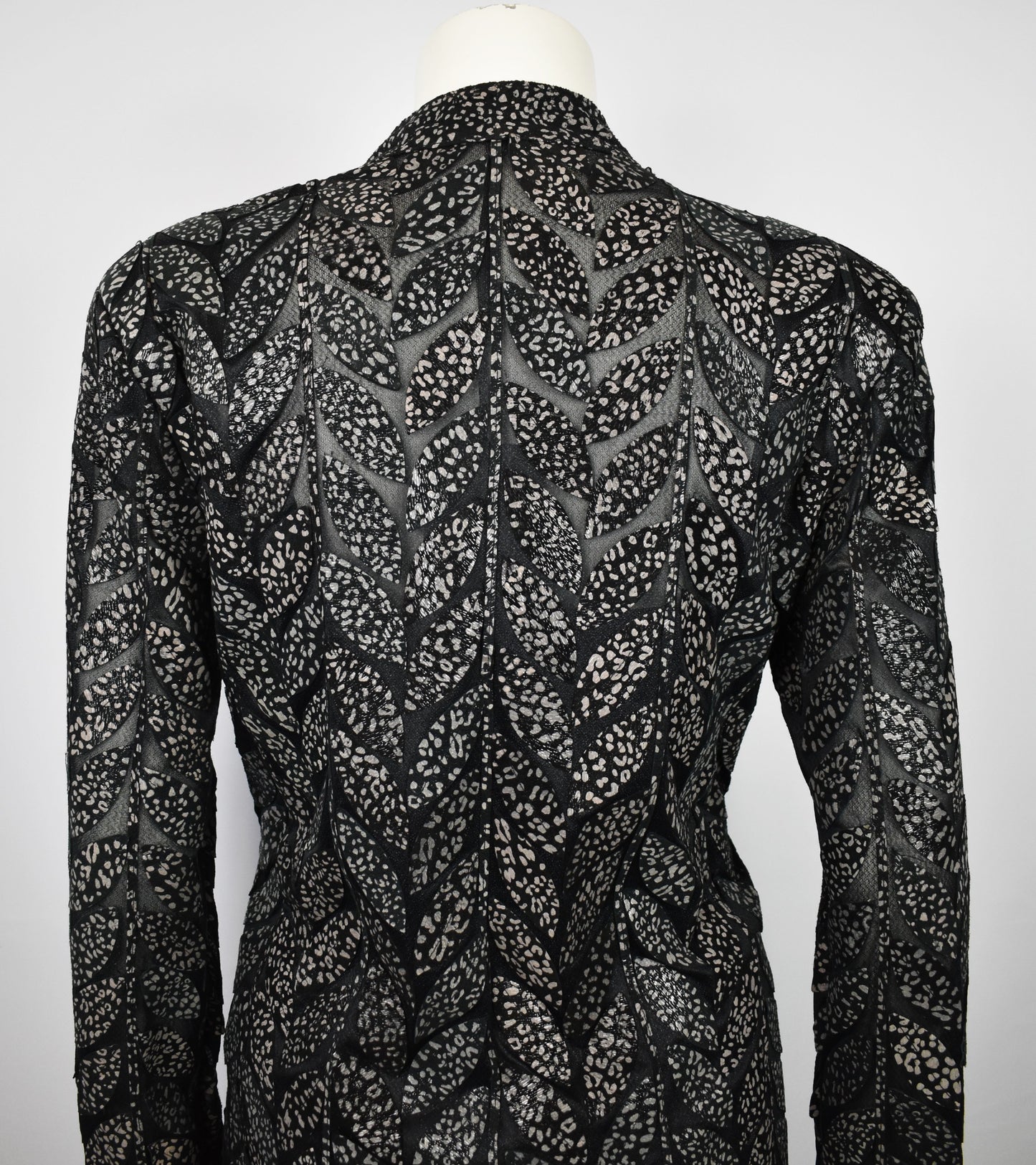 Damen Lederblazer Bluse