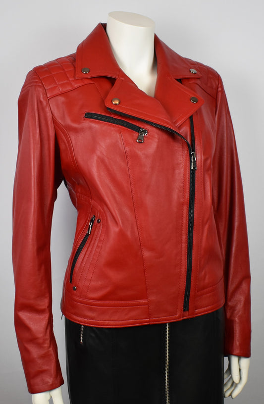 Stylische Damen Lederjacke