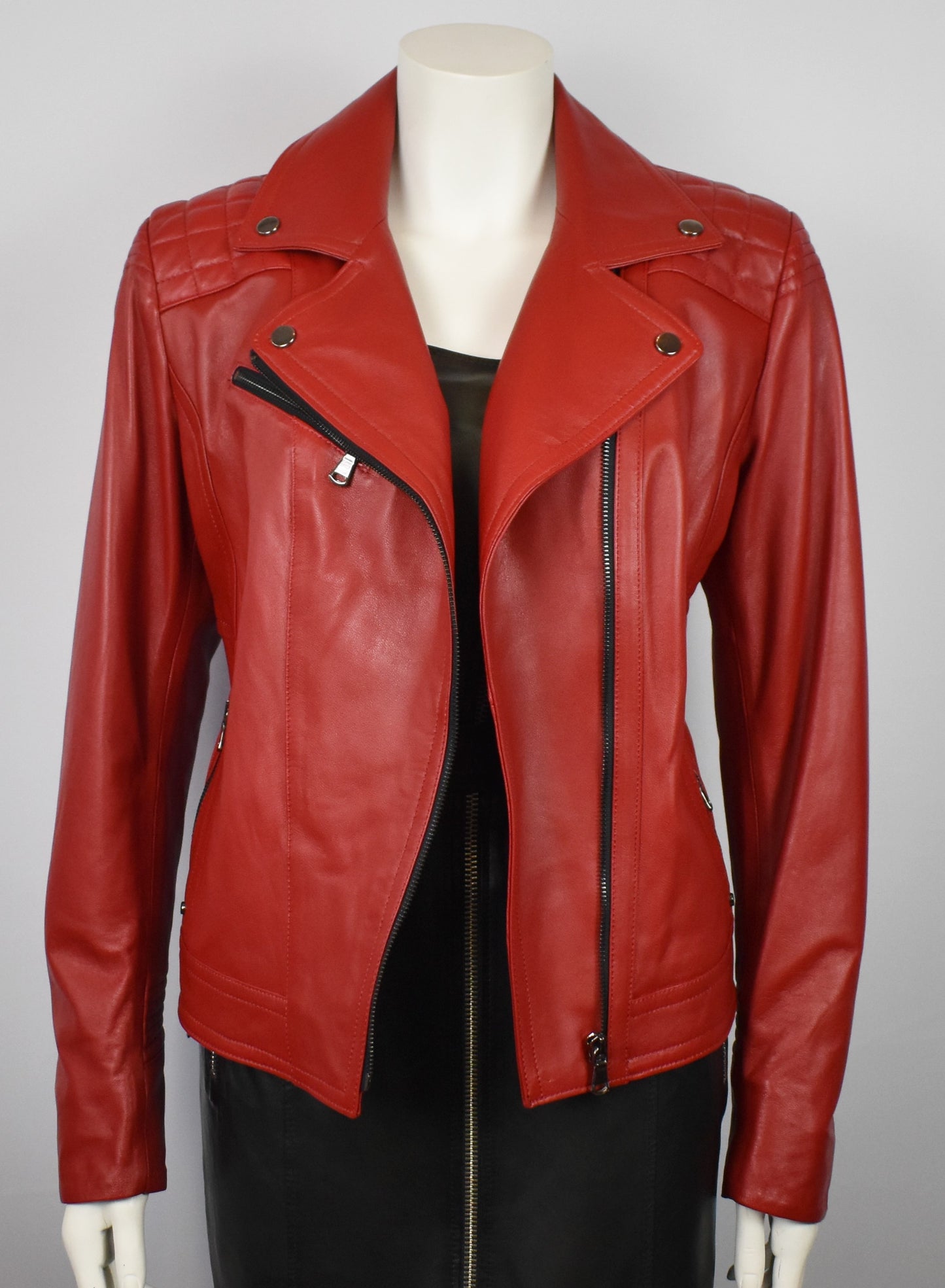 Stylische Damen Lederjacke