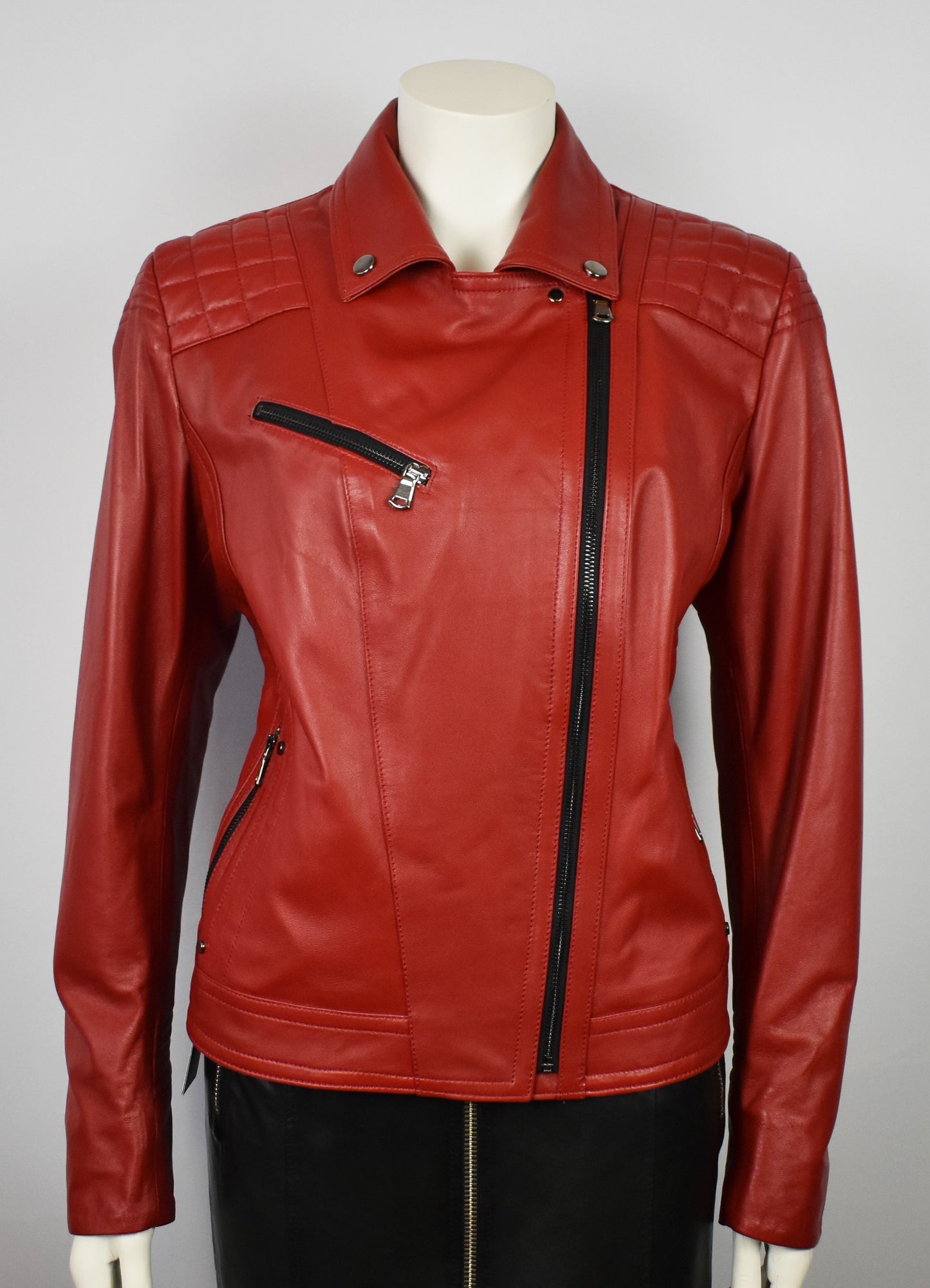 Stylische Damen Lederjacke