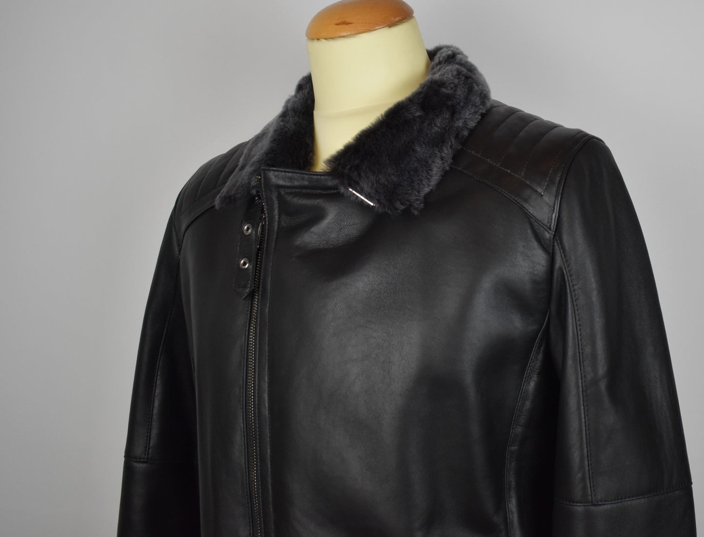 Herren Lammfelljacke/Winterjacke Echtleder