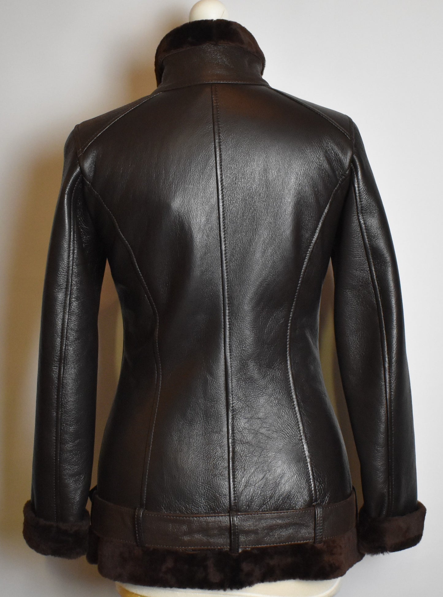 Damen echte Lammfelljacke Winterjacke