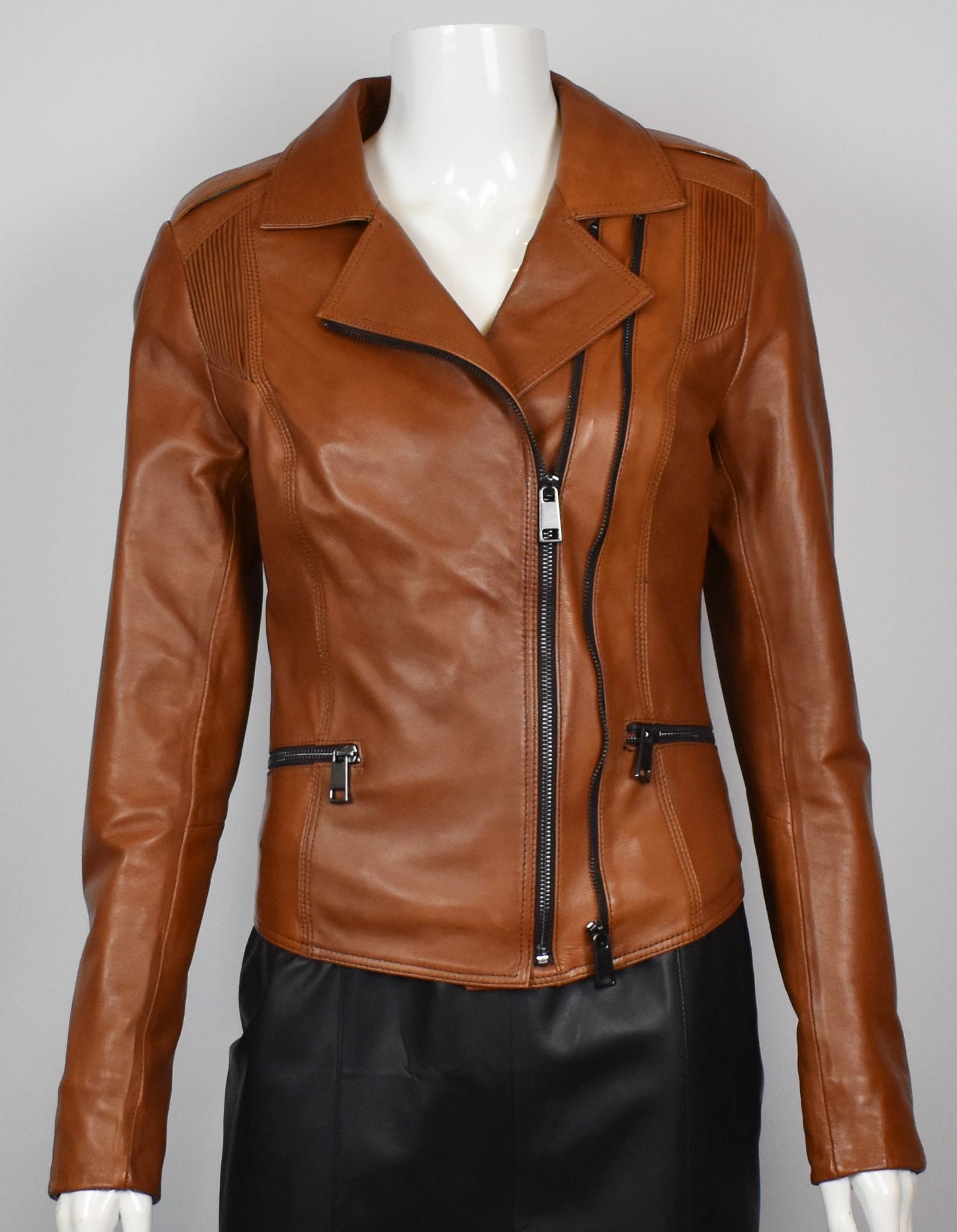 Stylische Damen Lederjacke