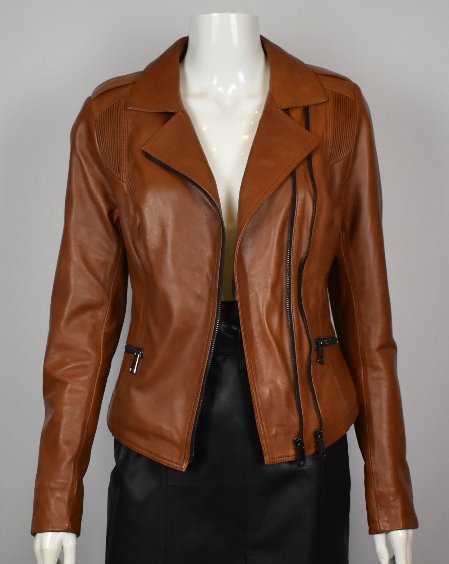 Stylische Damen Lederjacke