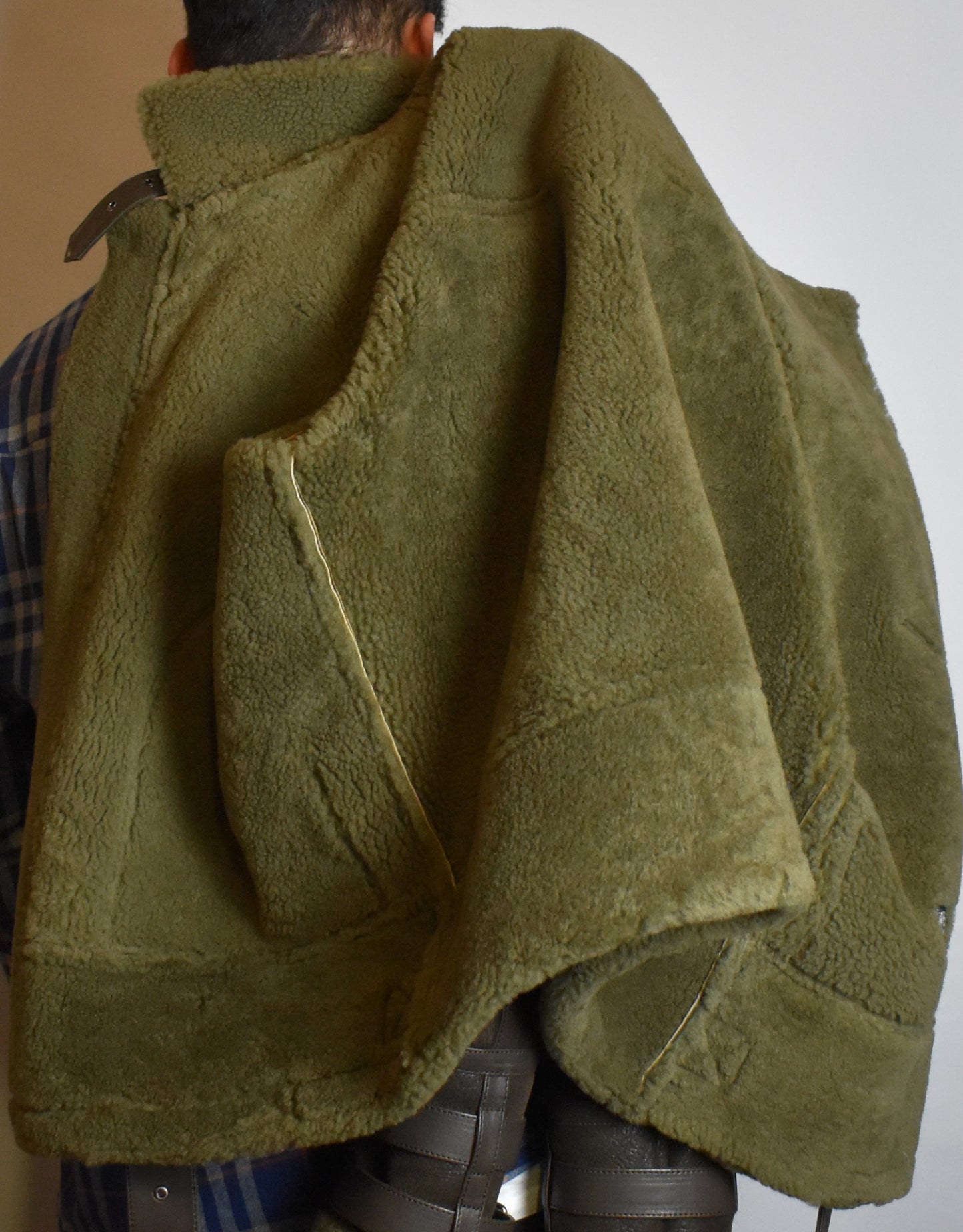 Echte Lammfelljacke Pilotenjacke Fliegerjacke