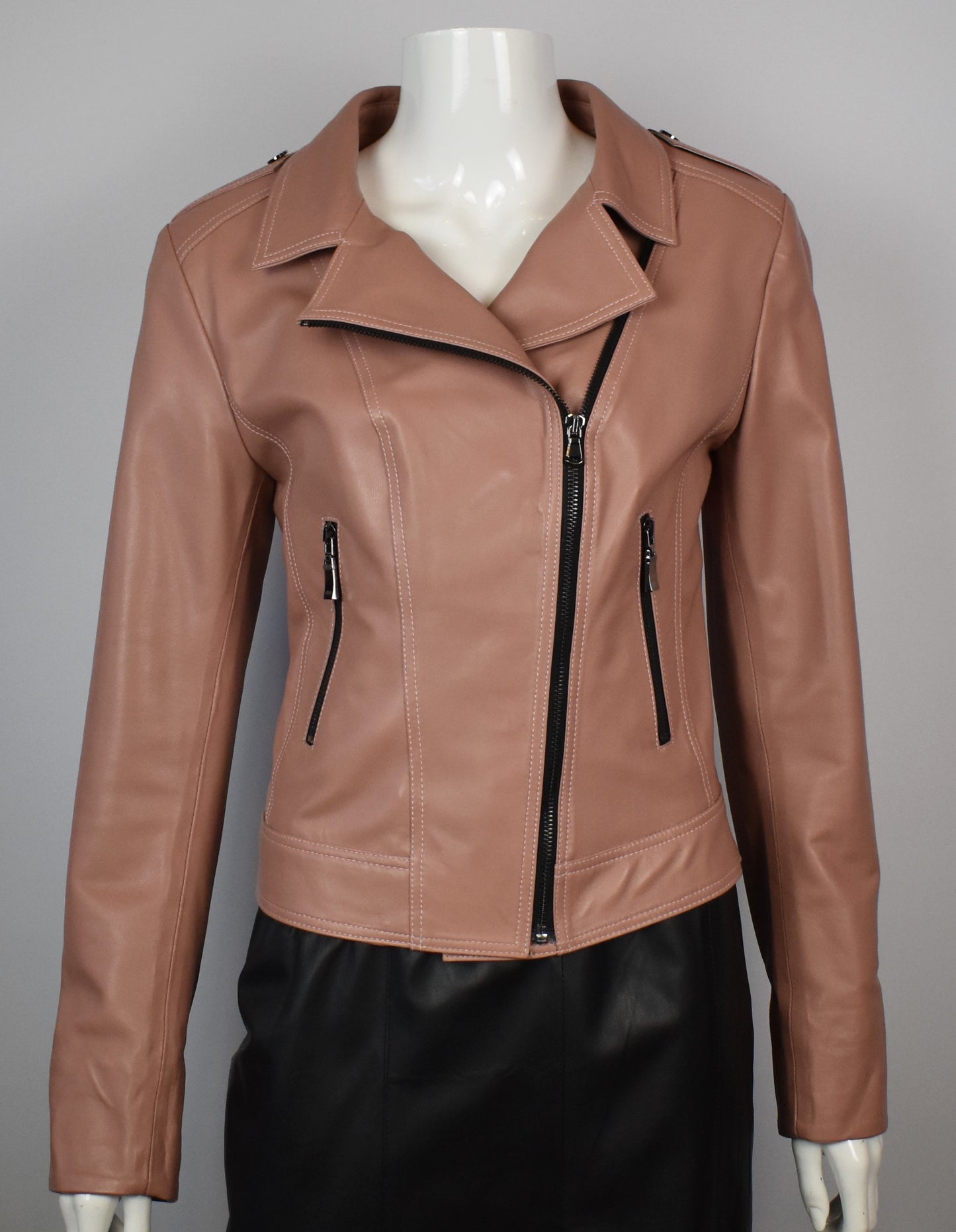 Stylische Damen Lederjacke