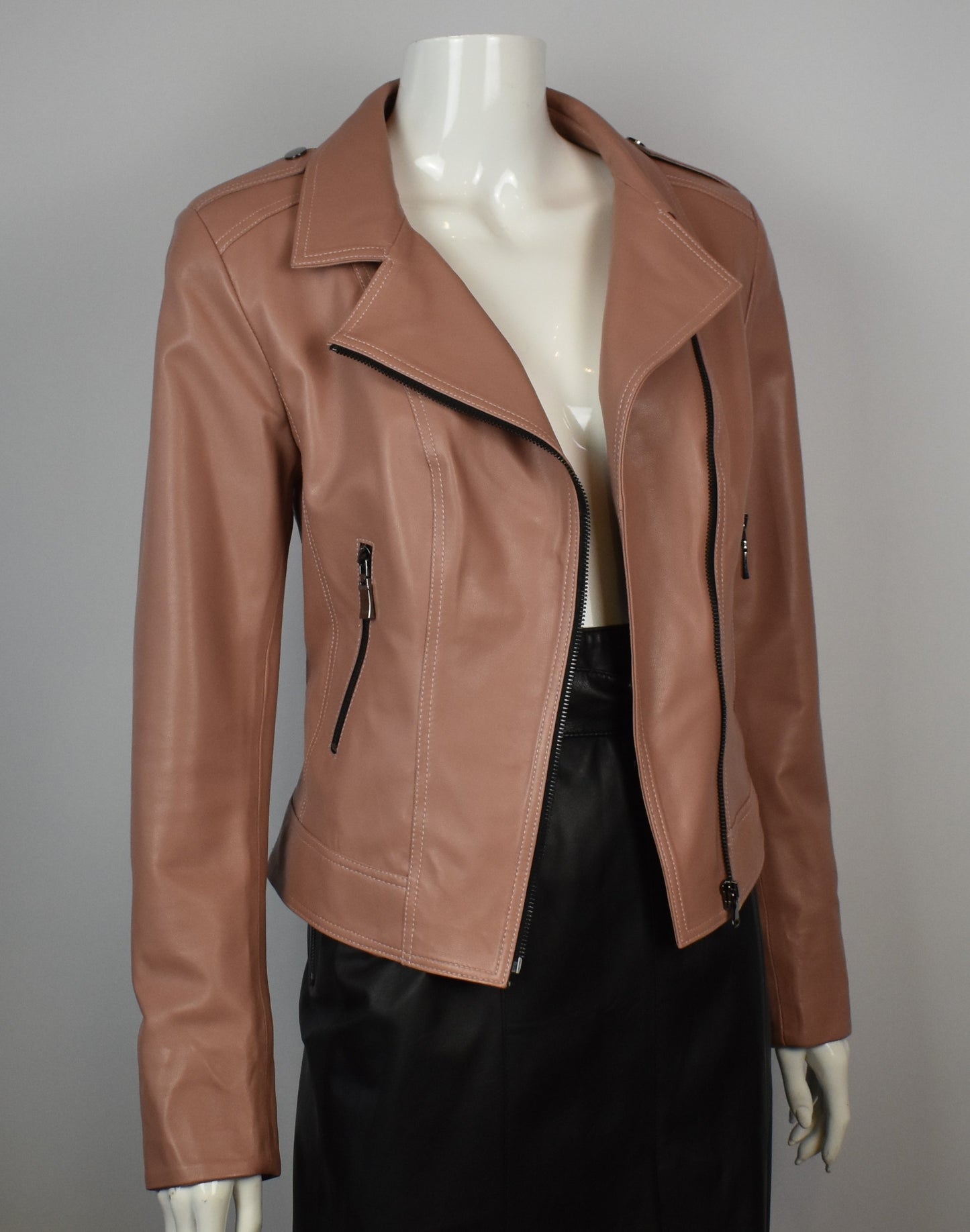 Stylische Damen Lederjacke