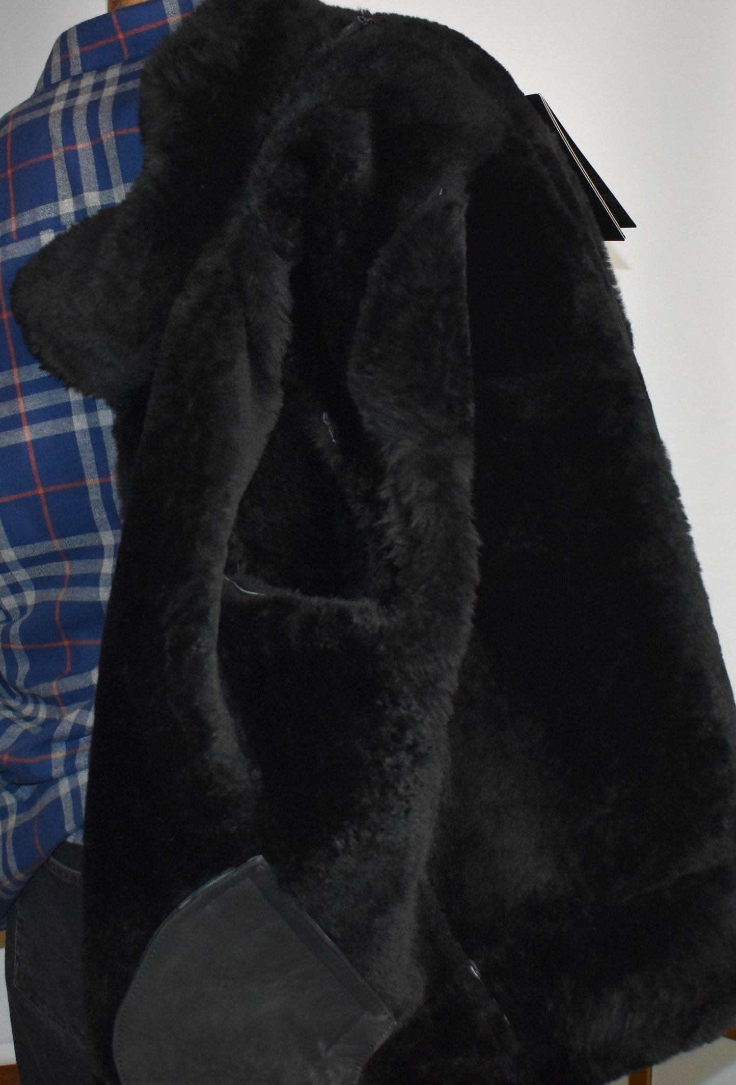 Herren Lammfelljacke Pilotenjacke Fliegerjacke