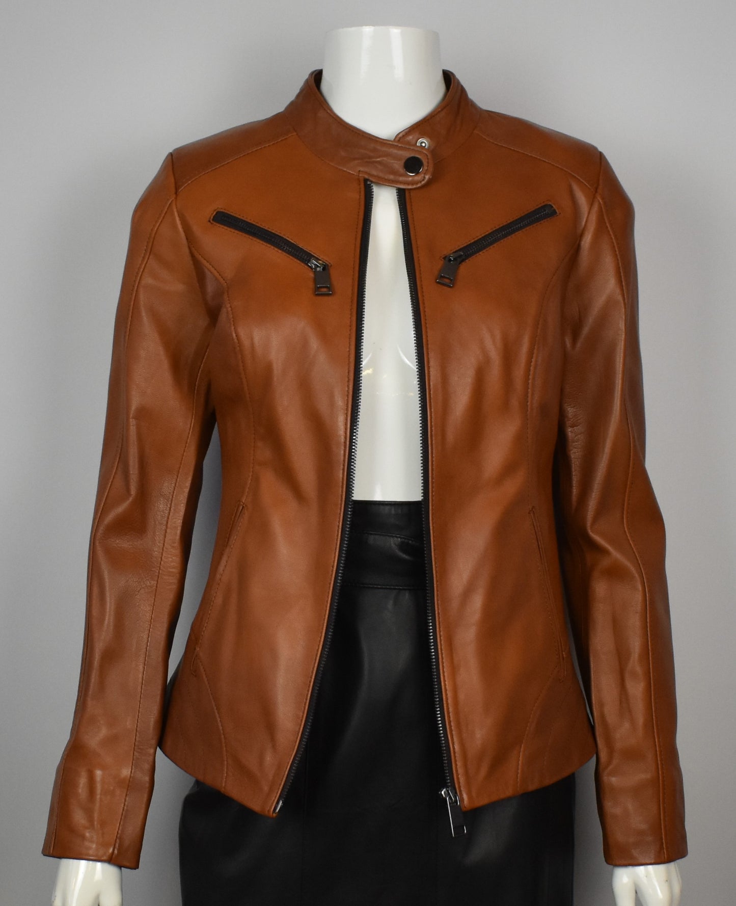 Stylische Damen Lederjacke