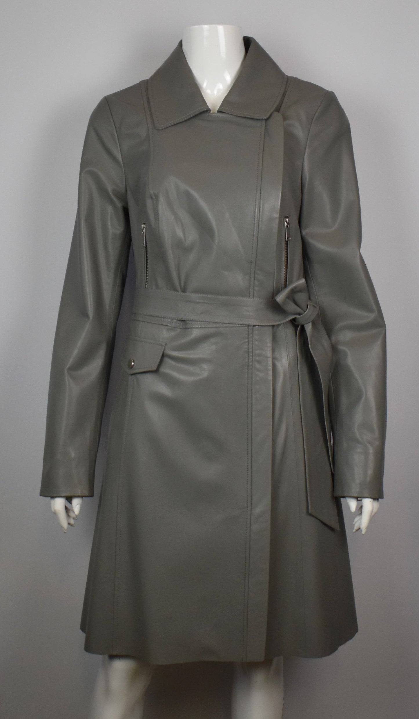 Modischer Damen Ledermantel