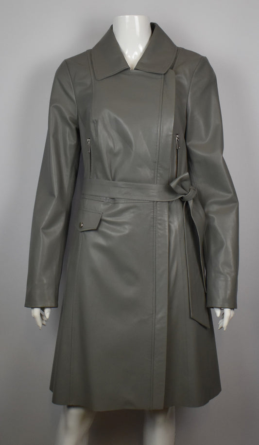 Damen Ledermantel Lammleder Mantel