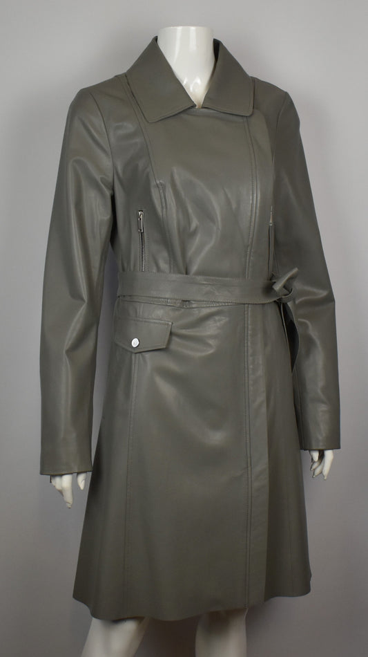 Modischer Damen Ledermantel