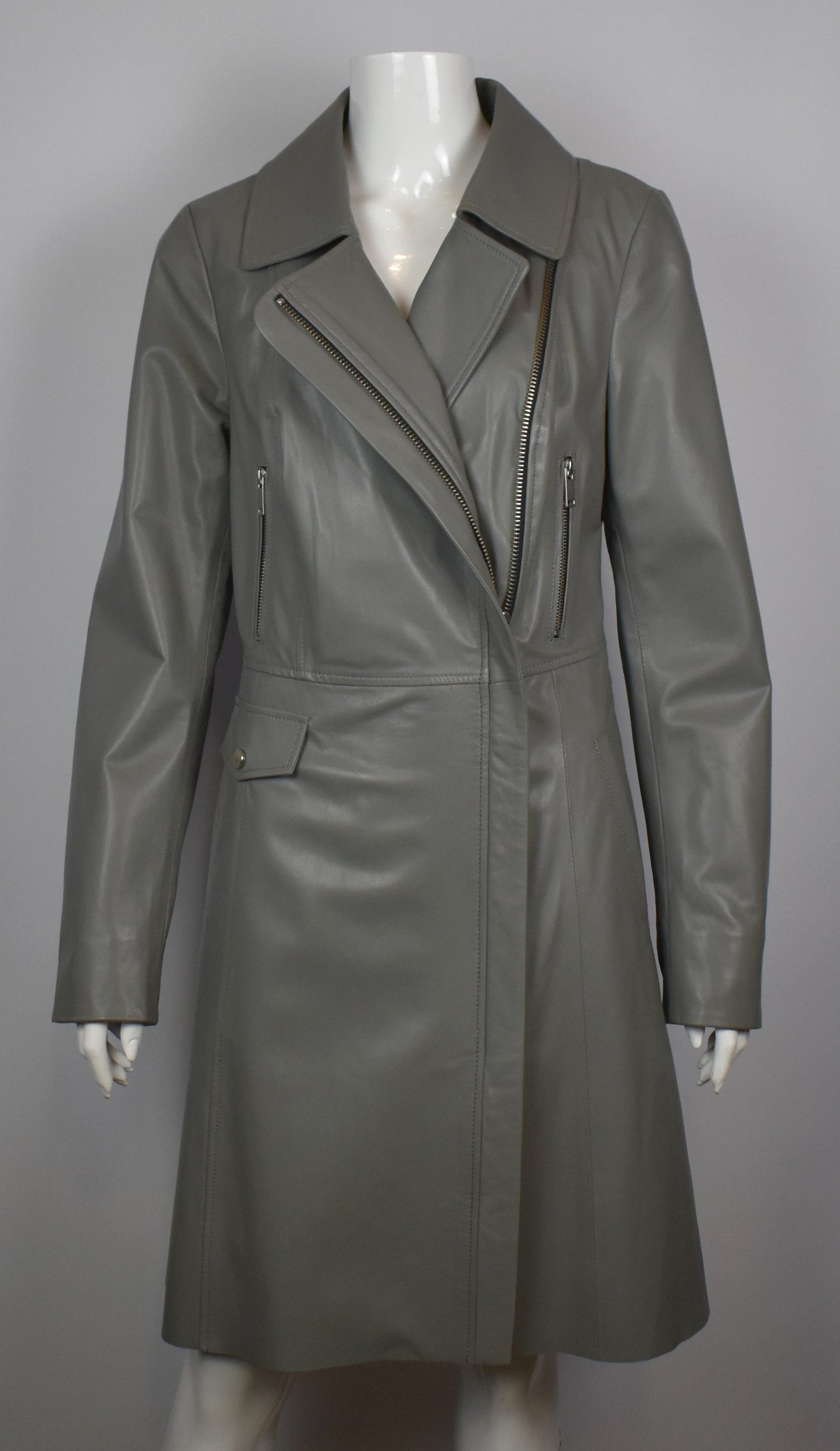 Damen Ledermantel Lammleder Mantel