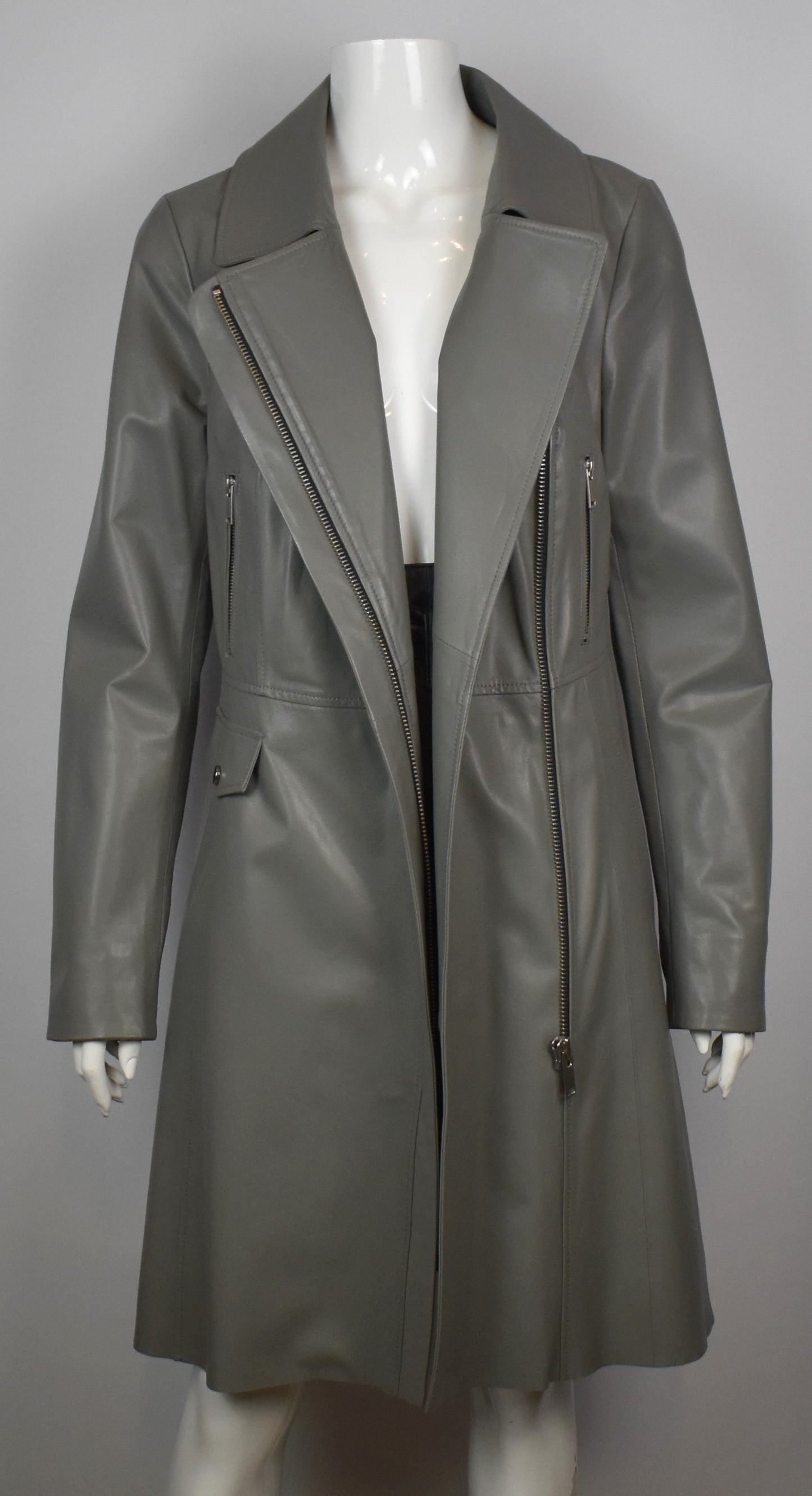 Modischer Damen Ledermantel