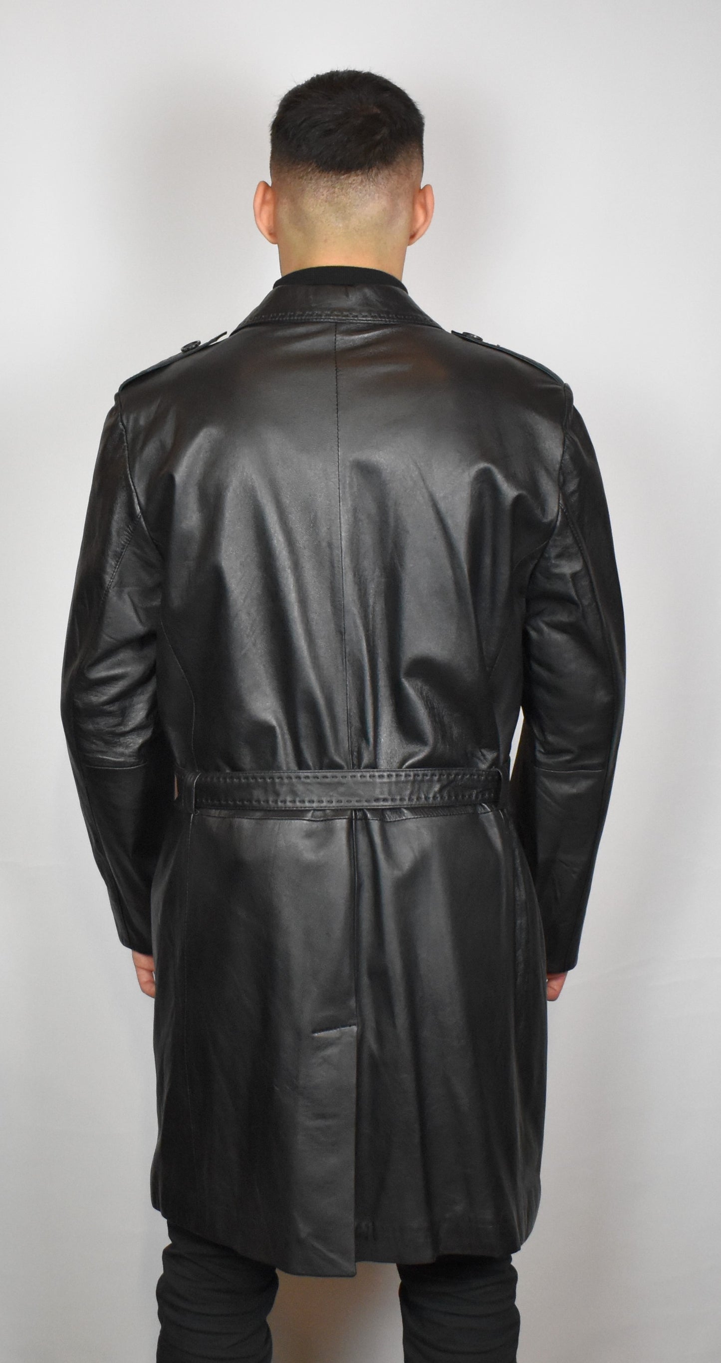 Eleganter Ledermantel Herren