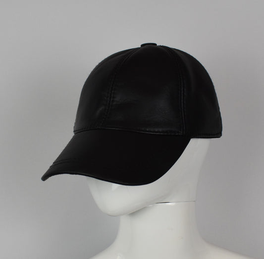 Leder Cap Basecap Ledermütze