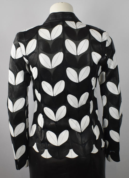 Designer Damen Lederblazer Bluse