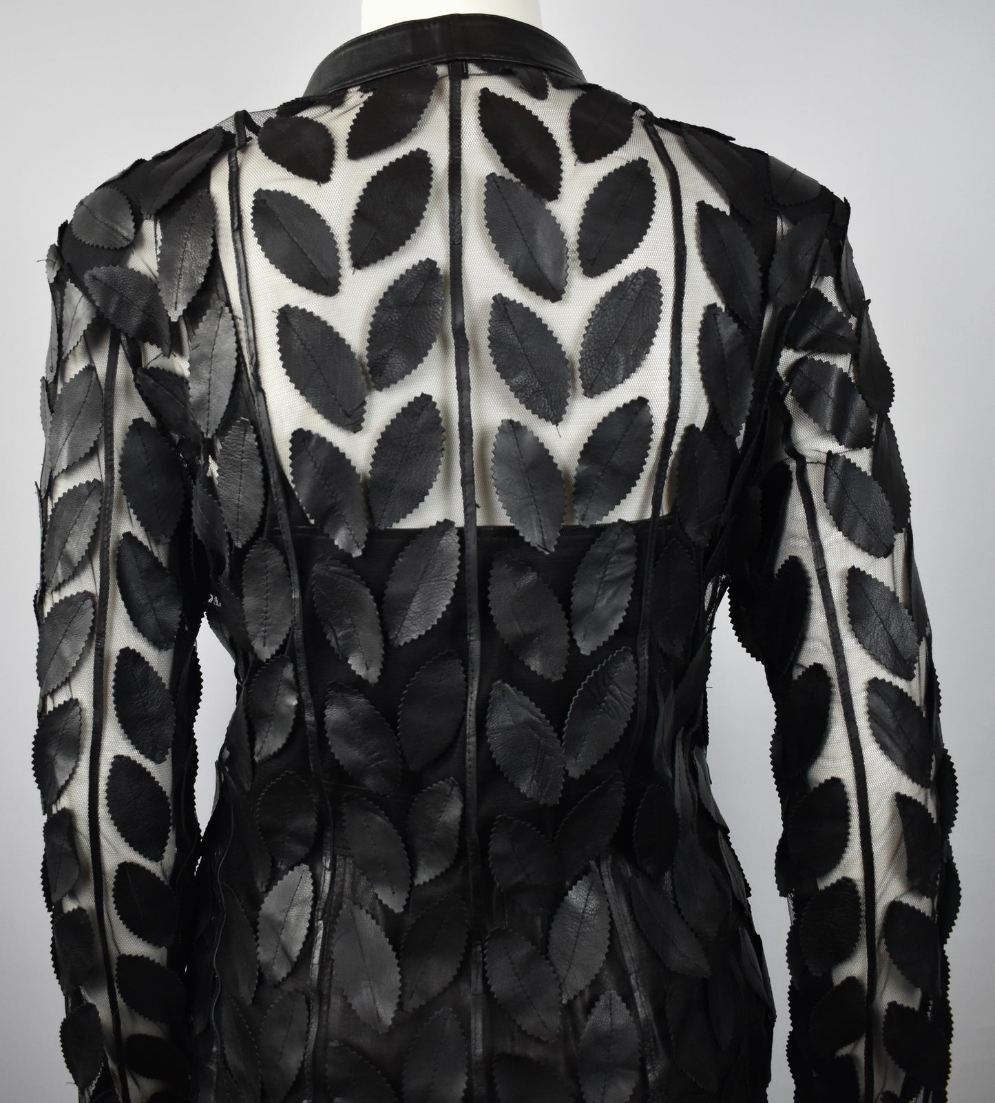 Designer Damen Lederblazer Bluse