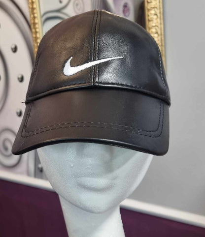 Leder Cap Basecap Ledermütze mit Logo