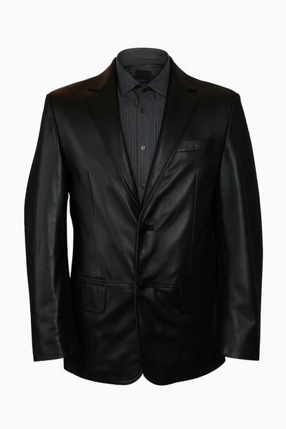 Herren Leder Jacket Lederblazer