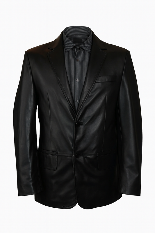 Herren Leder Jacket Lederblazer