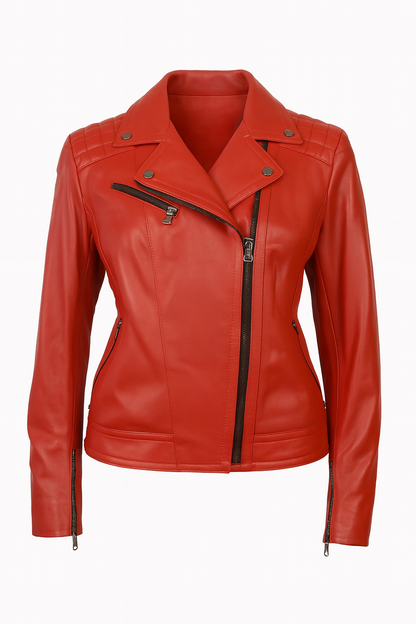Damen Lederjacke Echtlederjacke