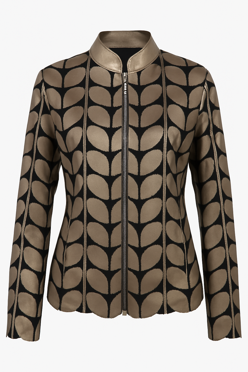 Damen Lederblazer Bluse