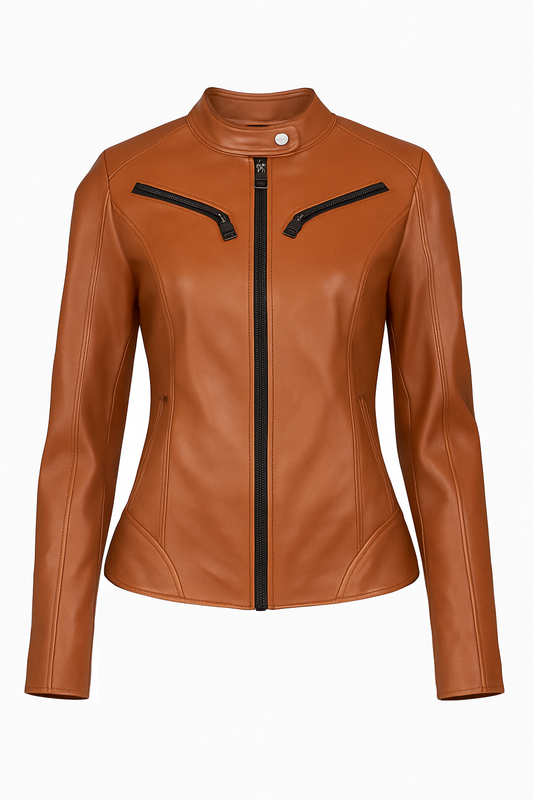 Damen Lederjacke Echtlederjacke