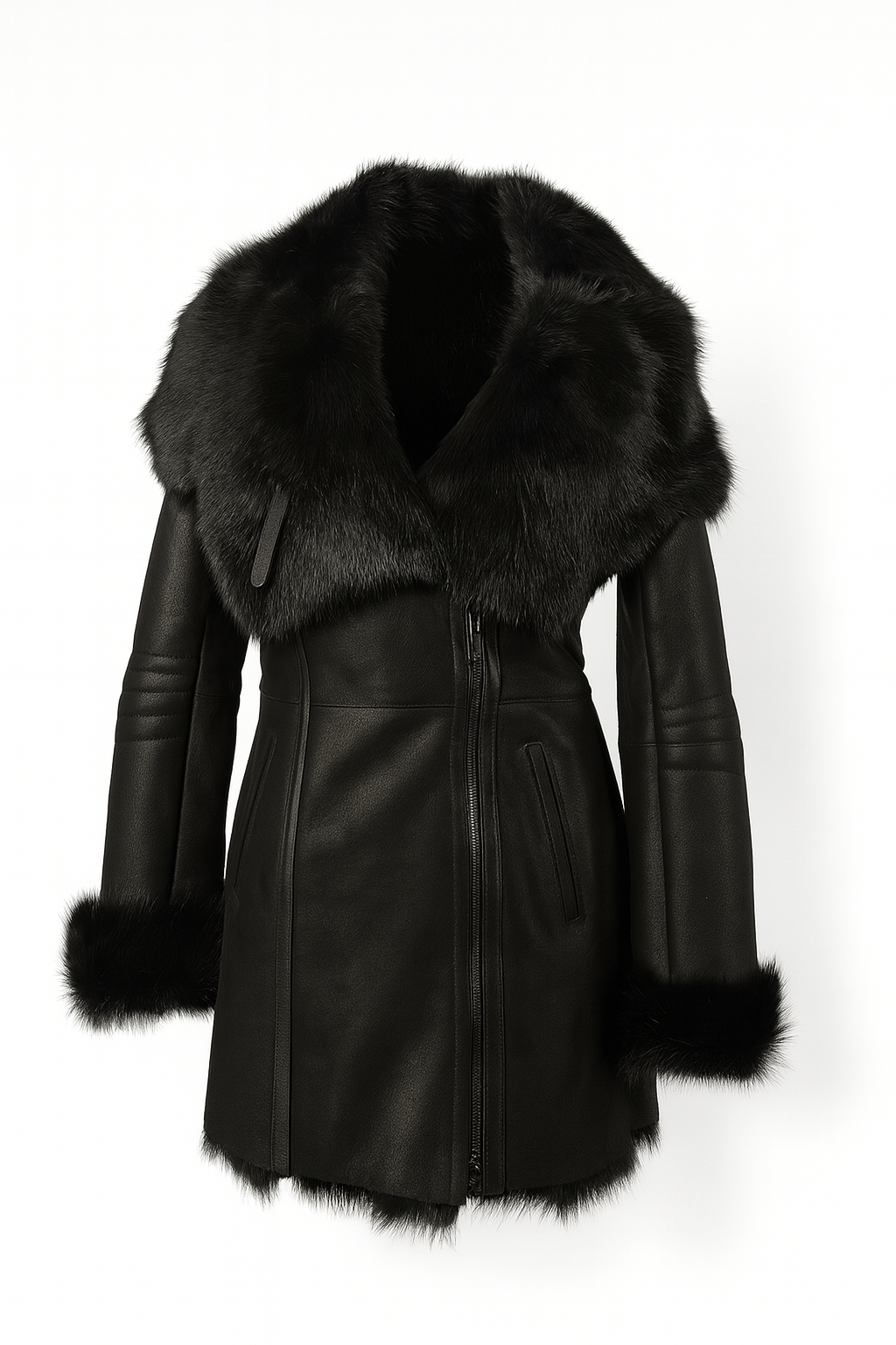 Luxus  Lammfellmantel Toskana Fell