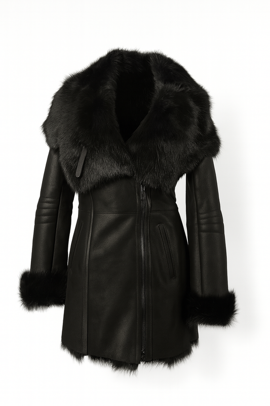 Luxus  Lammfellmantel Toskana Fell