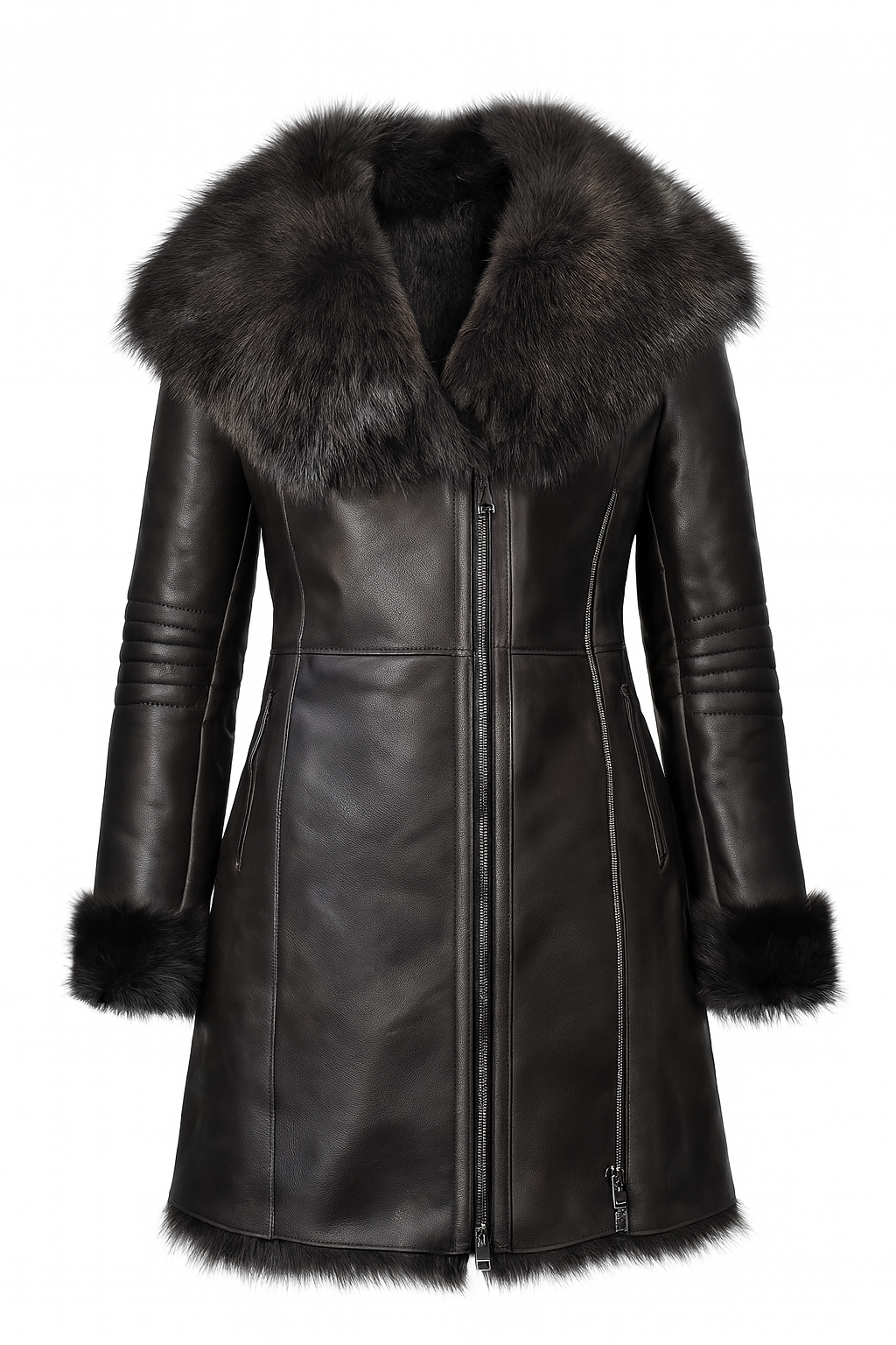 Luxuriöser Damen Lammfellmantel