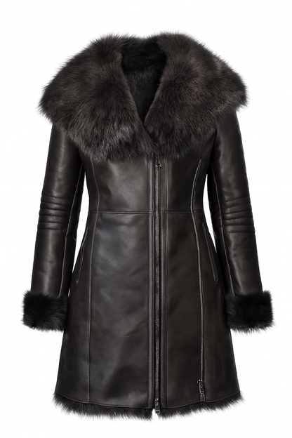 Luxuriöser Damen Lammfellmantel