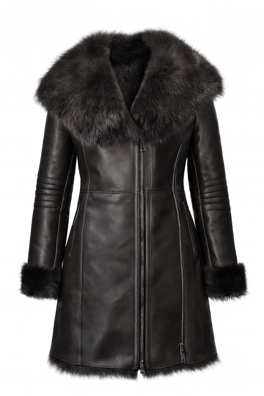 Luxuriöser Damen Lammfellmantel