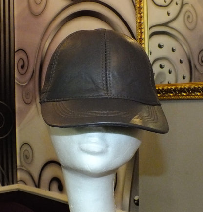 Leder Cap Basecap Ledermütze