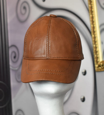 Leder Cap Basecap Ledermütze