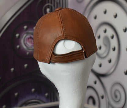Leder Cap Basecap Ledermütze