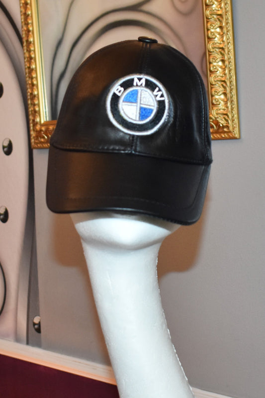 Leder Cap Basecap Ledermütze mit Logo