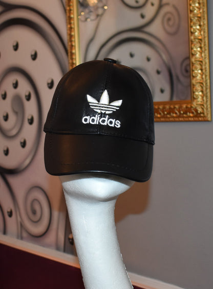 Leder Cap Basecap Ledermütze mit Logo