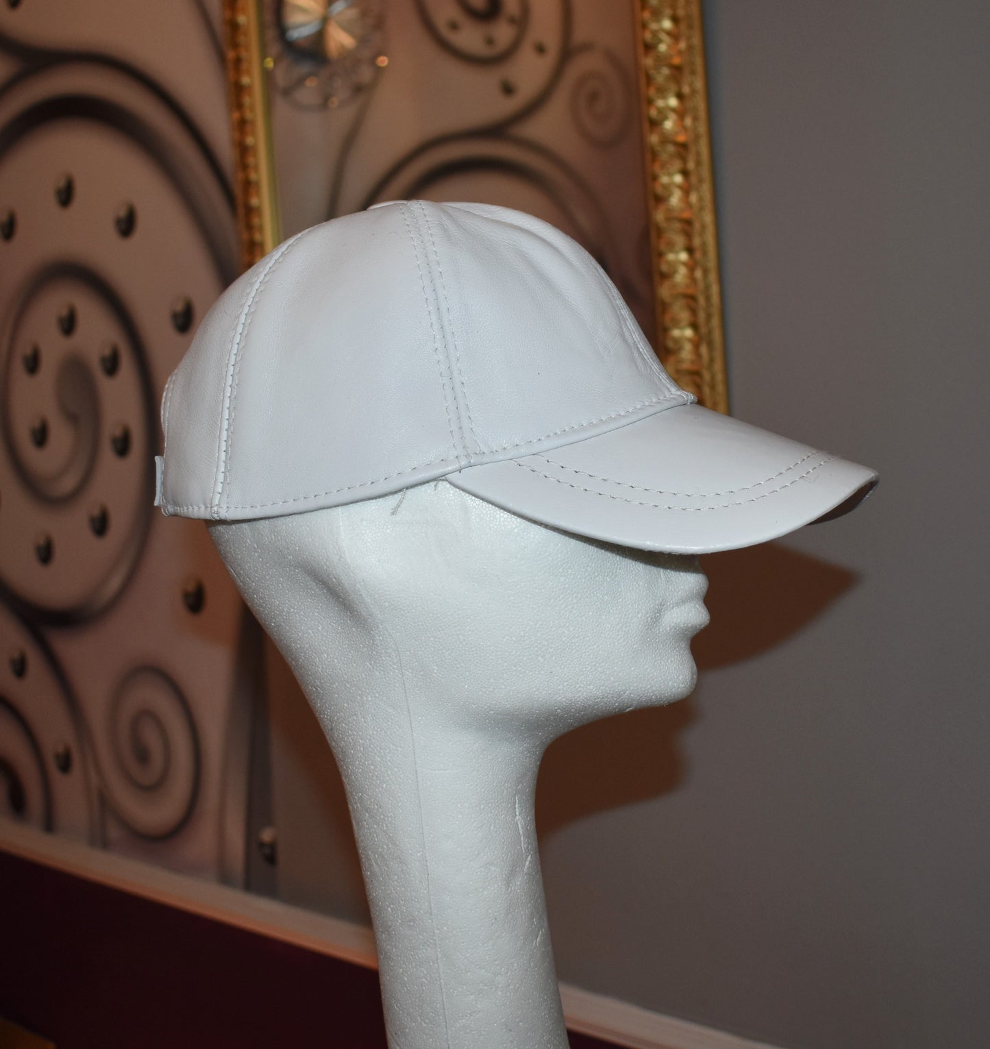 Leder Cap Basecap Ledermütze