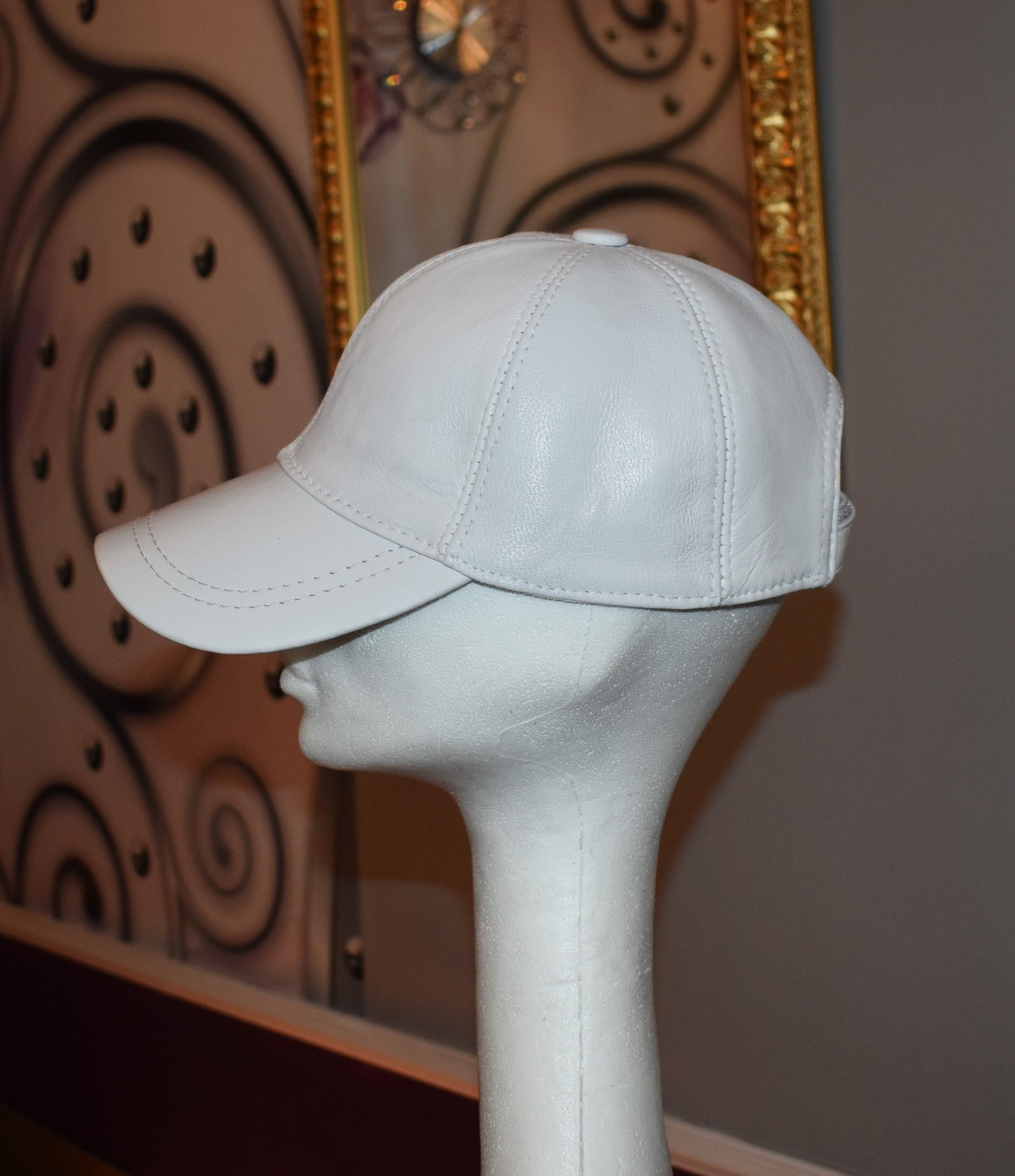 Leder Cap Basecap Ledermütze