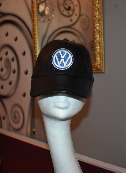 Leder Cap Basecap Ledermütze mit Logo