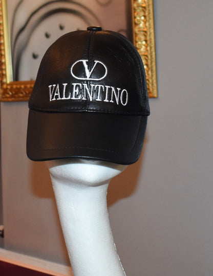 Leder Cap Basecap Ledermütze mit Logo