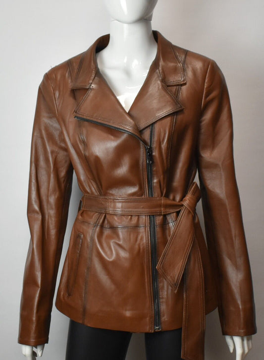 Stylische Damen Lederjacke